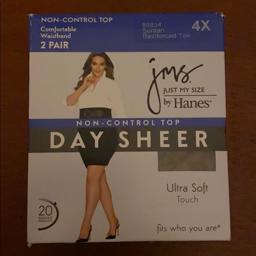 Just My Size Ultra Soft Pantyhose - 2 pack
